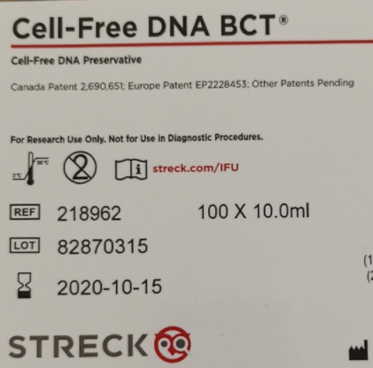 Cell-Free DNA BCT保存管